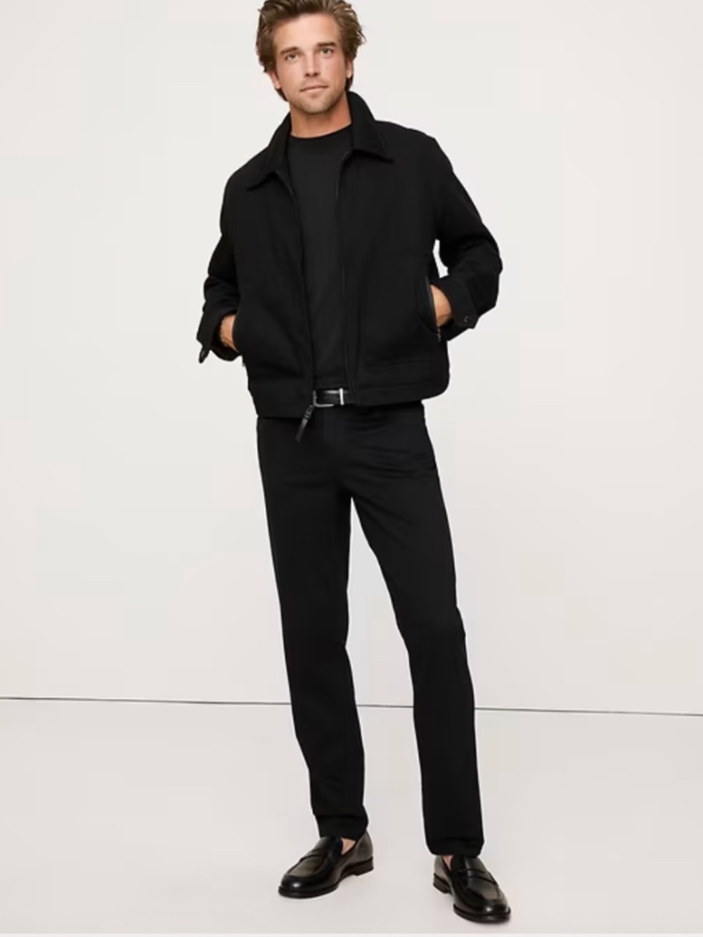 Banana Republic Navy Cotton Travel Jeans